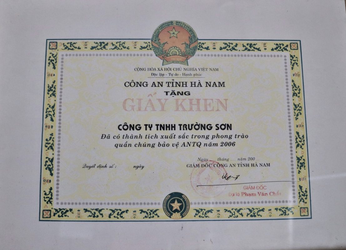 Giao diện demo công ty xây dựng