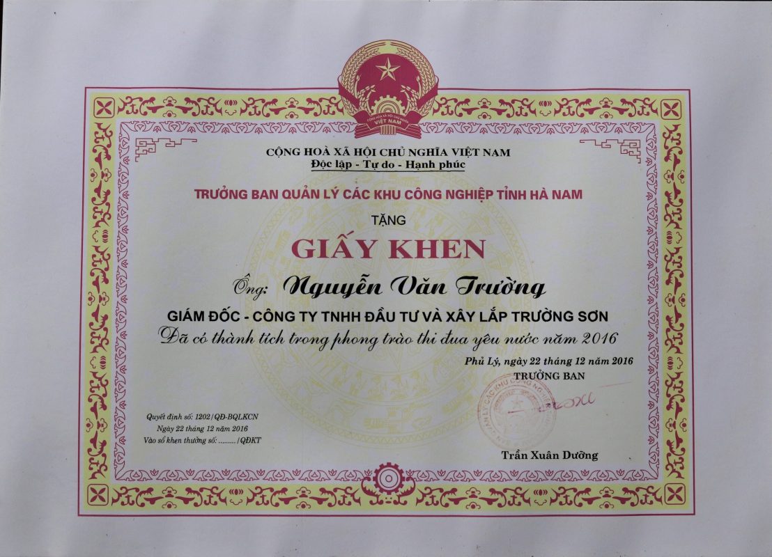 Giao diện demo công ty xây dựng