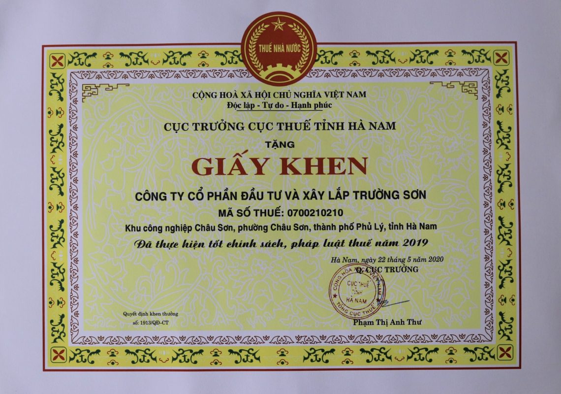 Giao diện demo công ty xây dựng